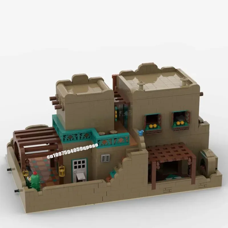 مدينة جديدة رائجة البيع عرض الشارع Moc وحدات أدوبي نزل وحدات نموذج لغز مخصص لتقوم بها بنفسك الأفكار الإبداعية لعبة طفل هدية عيد ميلاد