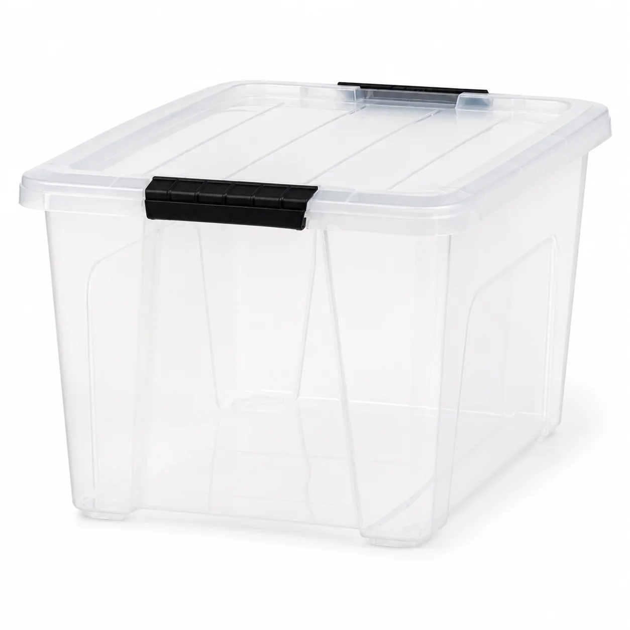 32 Qt. Plastic Storage Bin with Lid, Stackable Storage Container Tote for Garage Basement Closet Bedroom Household Organization