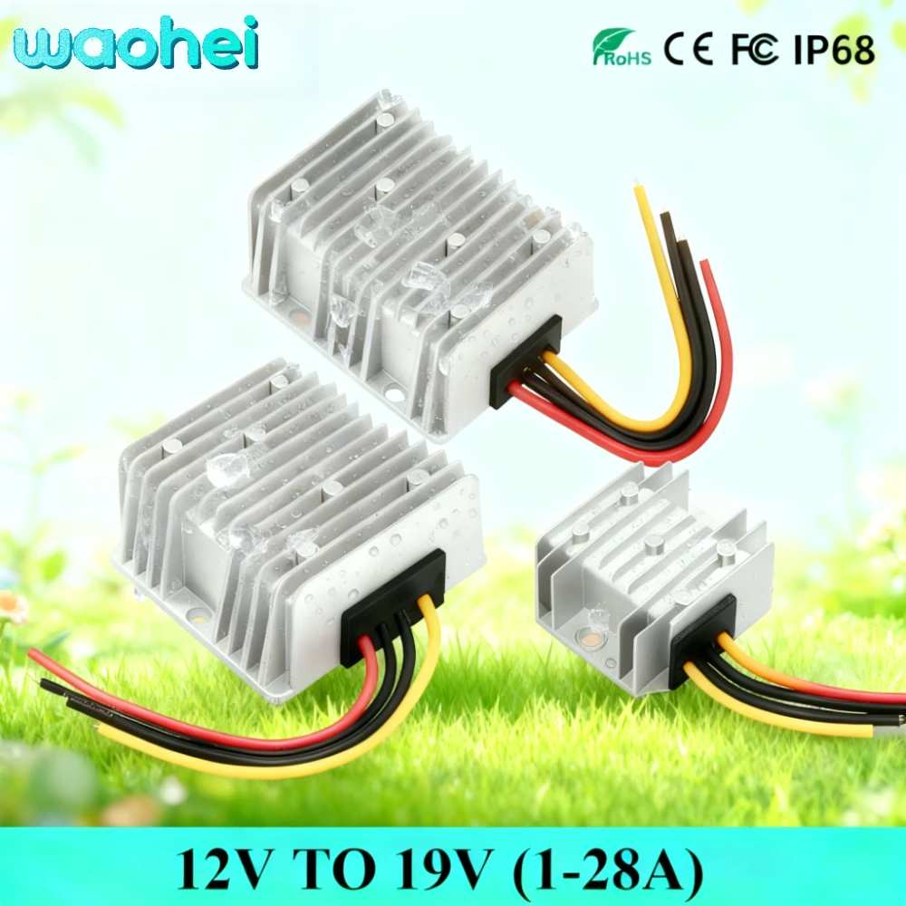 

12V to 19V 1A - 28A DC to DC Step Up Boost Power 19v Converter Voltage Stabilizer Boost Module Output Supply Module for Car CE