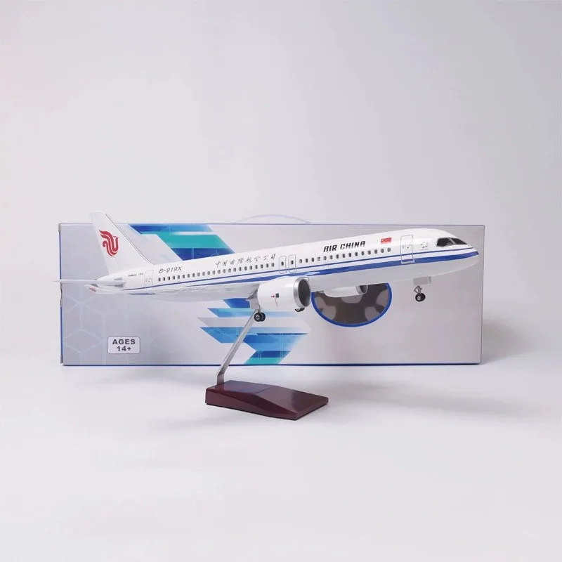 

47CM Scale China International Airlines C919 Adults Fun Resin Model Collectible Miniatures Airplane With Stand For Aviation Gift