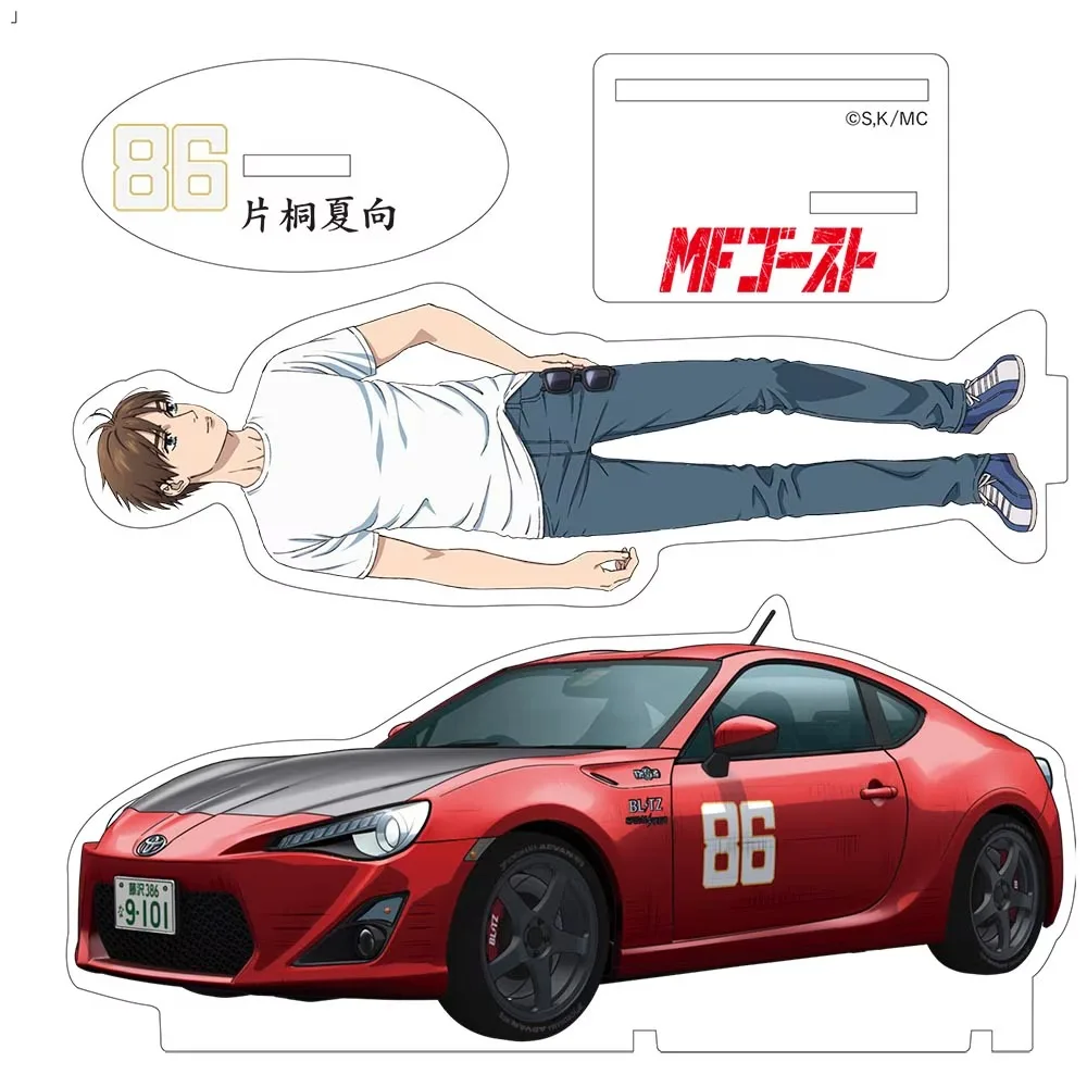 In stock 15cm+15cm Anime Acrylic Stand MF GHOST PeripheralKanata Rivington Ren Saionji Figure Desk Ornament Keychain Collection