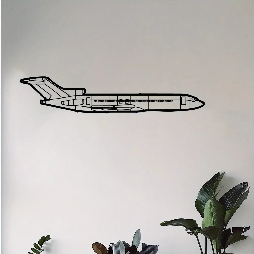 CIFBUY Retro Airplane Iron Metal Wall Art, Vintage Aviation Sculpture Decor for Outdoor Garden & Fence