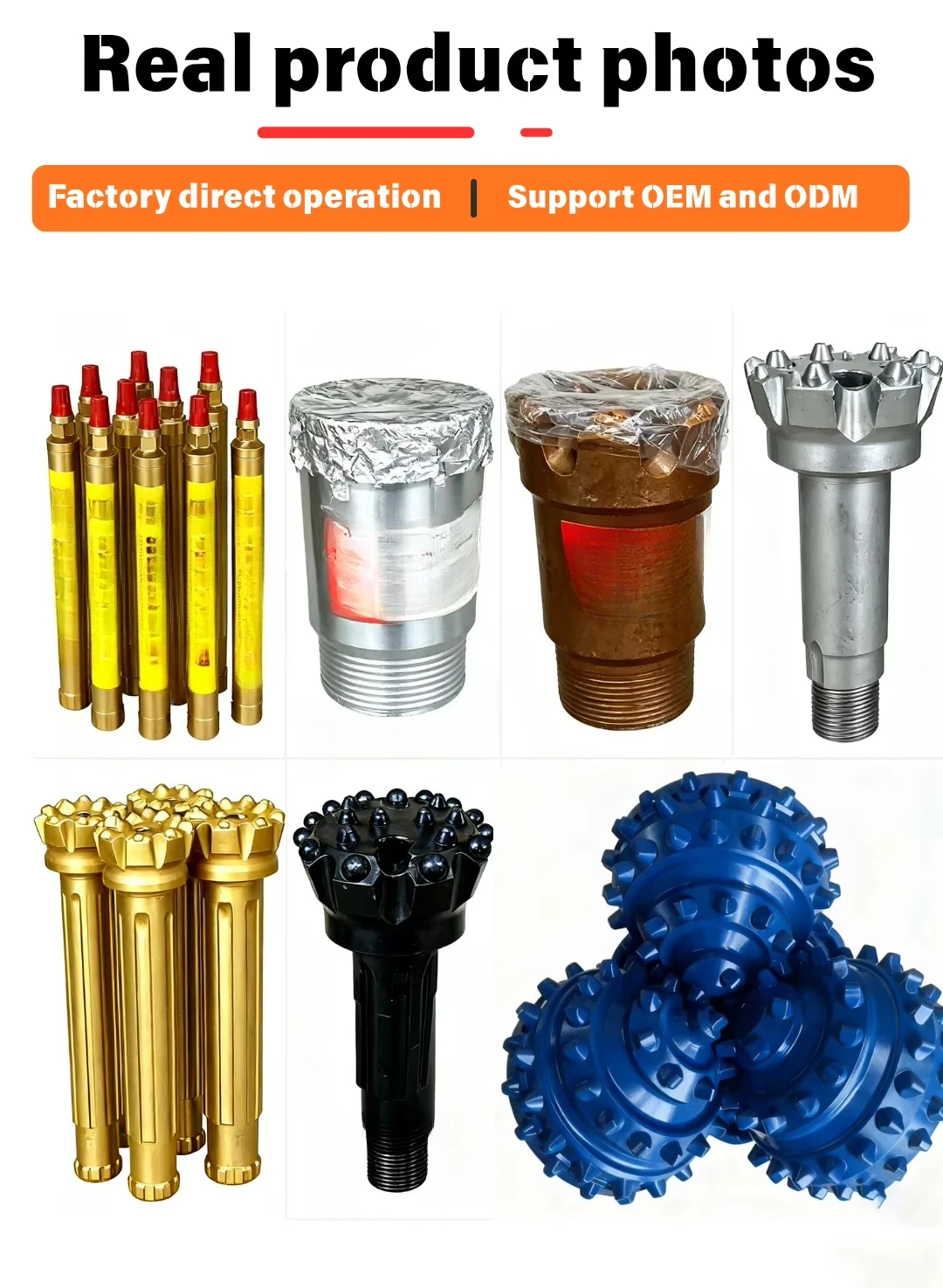 90mm Hammer Bit New Carbon Steel Water Well Drilling Bit Forged Drilling Tool