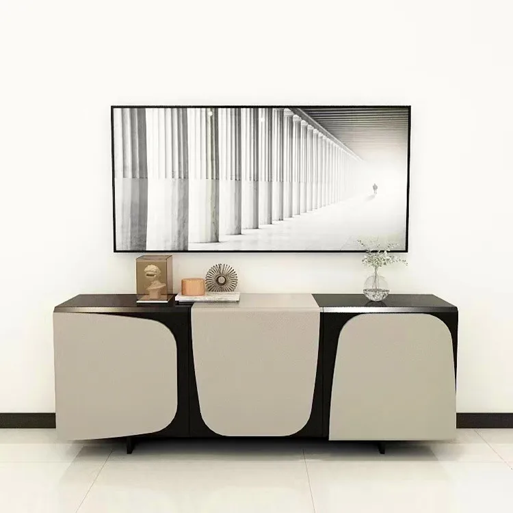 

Color matching advanced tea cabinet Nordic simple Italian high-end storage wine cabinet