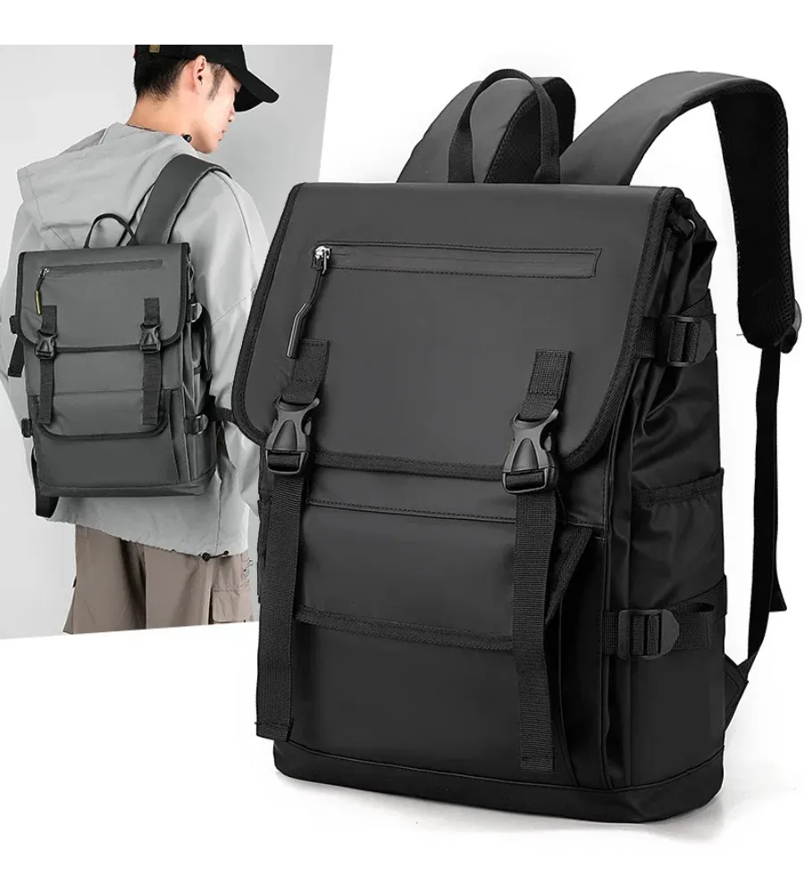 Water-resistant commuter backpack keeps belongings safe and dry for daily school runs and business trips