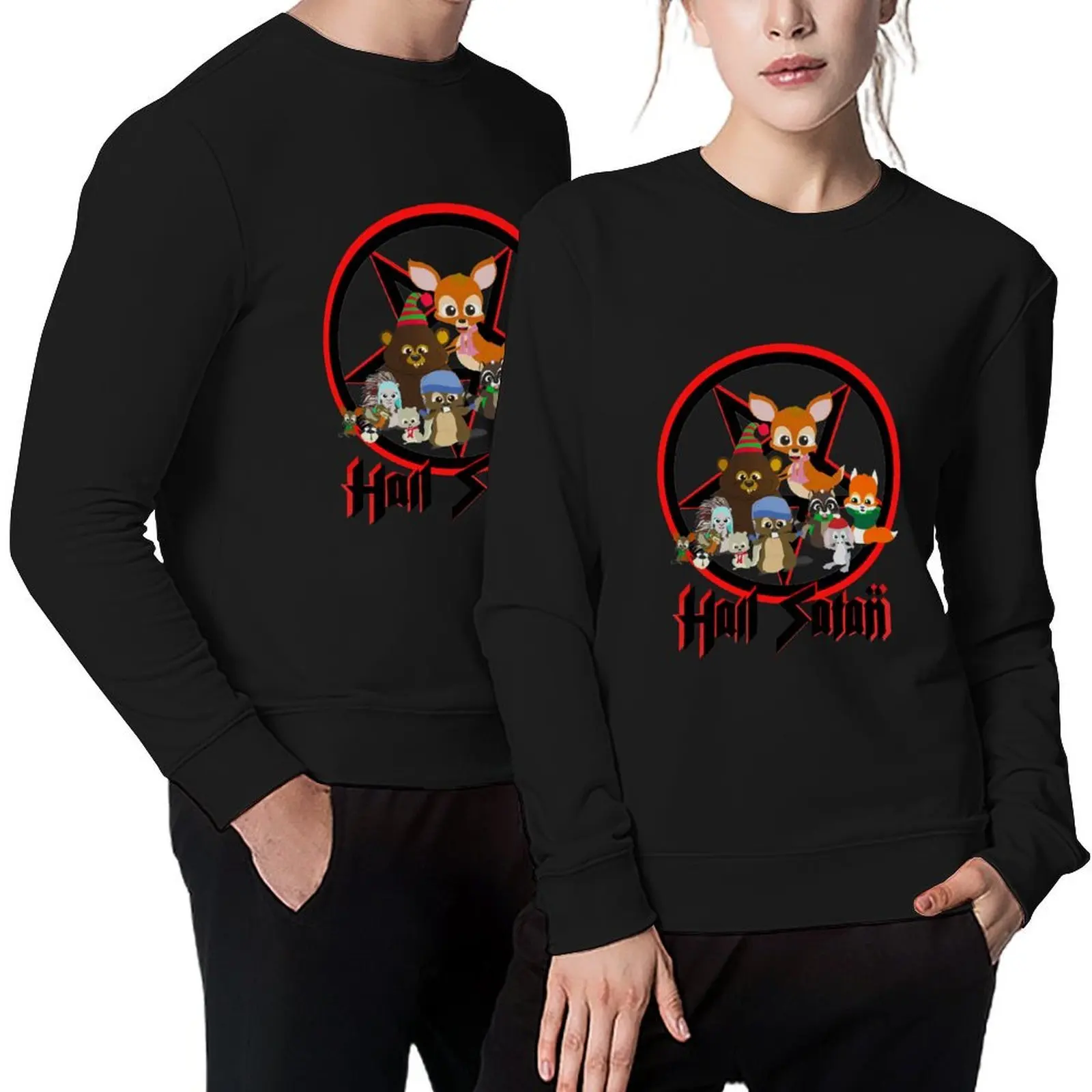 

South Park - Woodland Critter Christmas - Hail Satan Pullover fashion men anime clothes autumn clothes winter man sweatshirt
