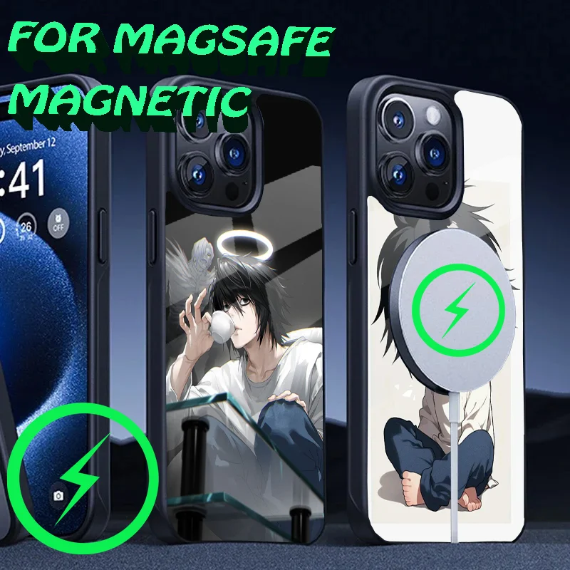 D-DeathS Note Phone Case For iPhone 16,15,14,13,12,11,Plus,Pro,Max Mini Magsafe Magnetic Wireless Charging