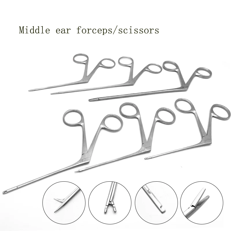 

Ear canal forceps to remove foreign body Forceps to hold ear wax forceps