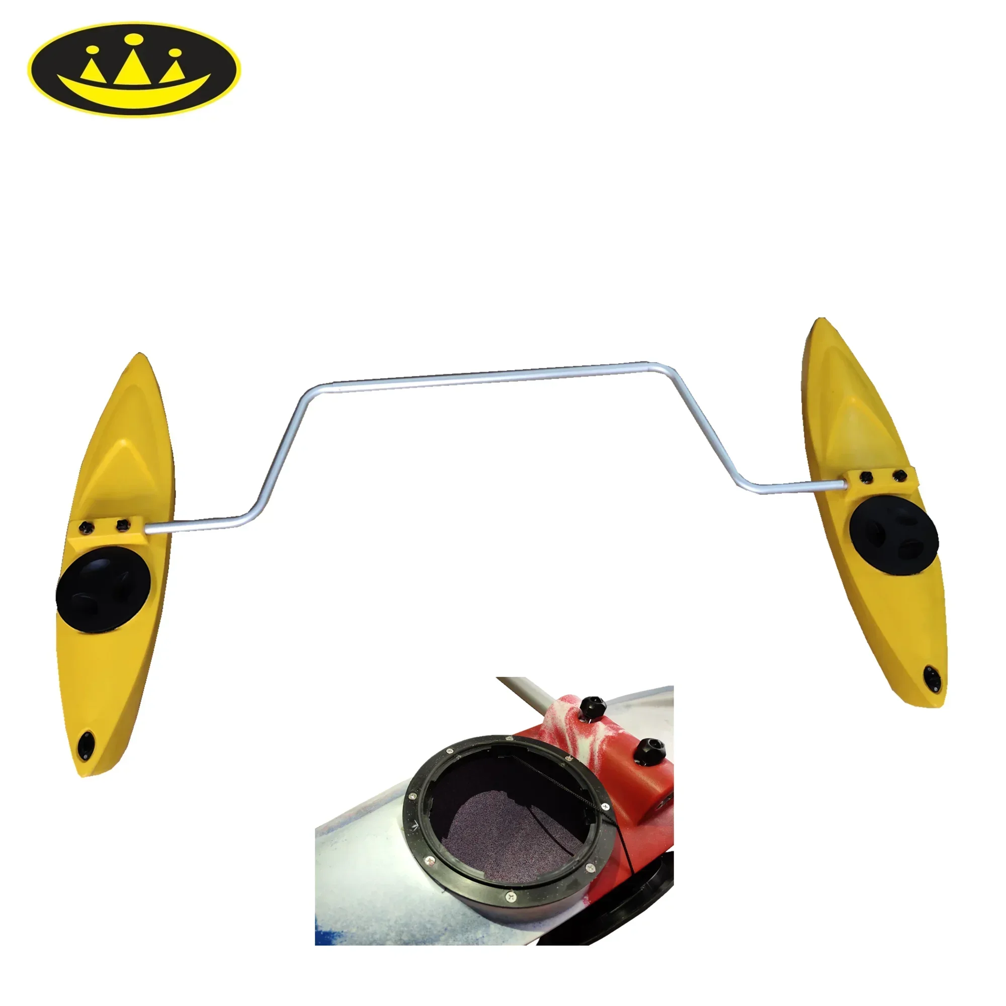 Balanced kayak stabilizer