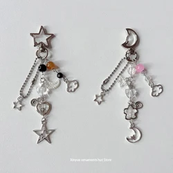 Handmade Star and Moon Matching Keychain Original y2k 1PCS