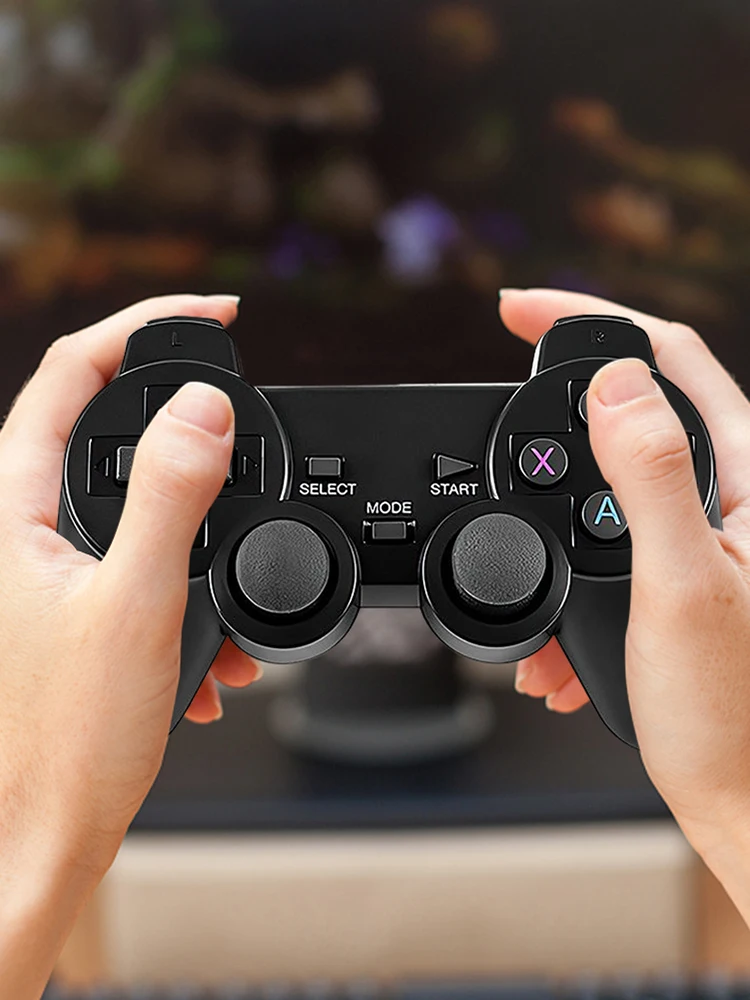 Contrôleur de jeu sans fil 2.4G avec récepteur manette de jeu sans fil à piles maison TV Mini contrôleur de Console de jeu pour M8/ D90