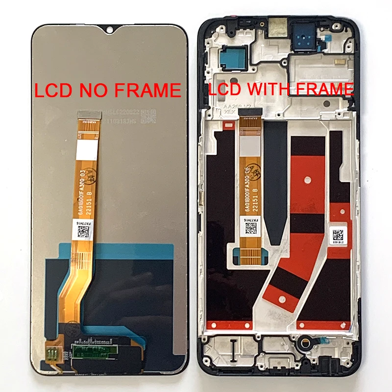 Original For Oppo A57/A77 4G CPH2387 LCD A57S Display Screen+Touch Panel Digitizer For Oppo A57 5G LCD A77 5G CPH2339 LCD Frame