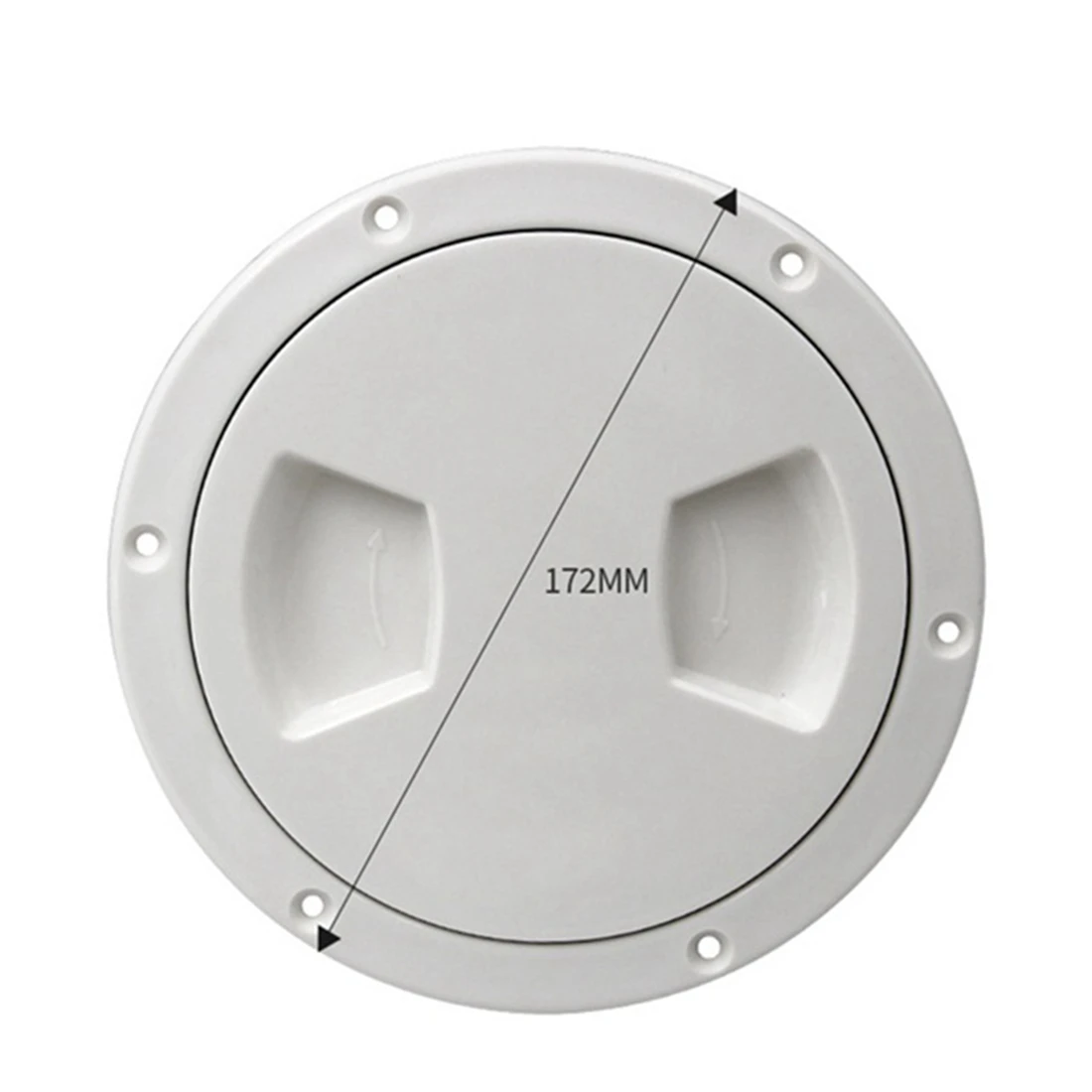 2 Pcs Marine RV 5 Inch Access Hatch Cover Twist Out Deck Plate,Round Non-Slip Hatch-Removable Waterproof Sealing Cover