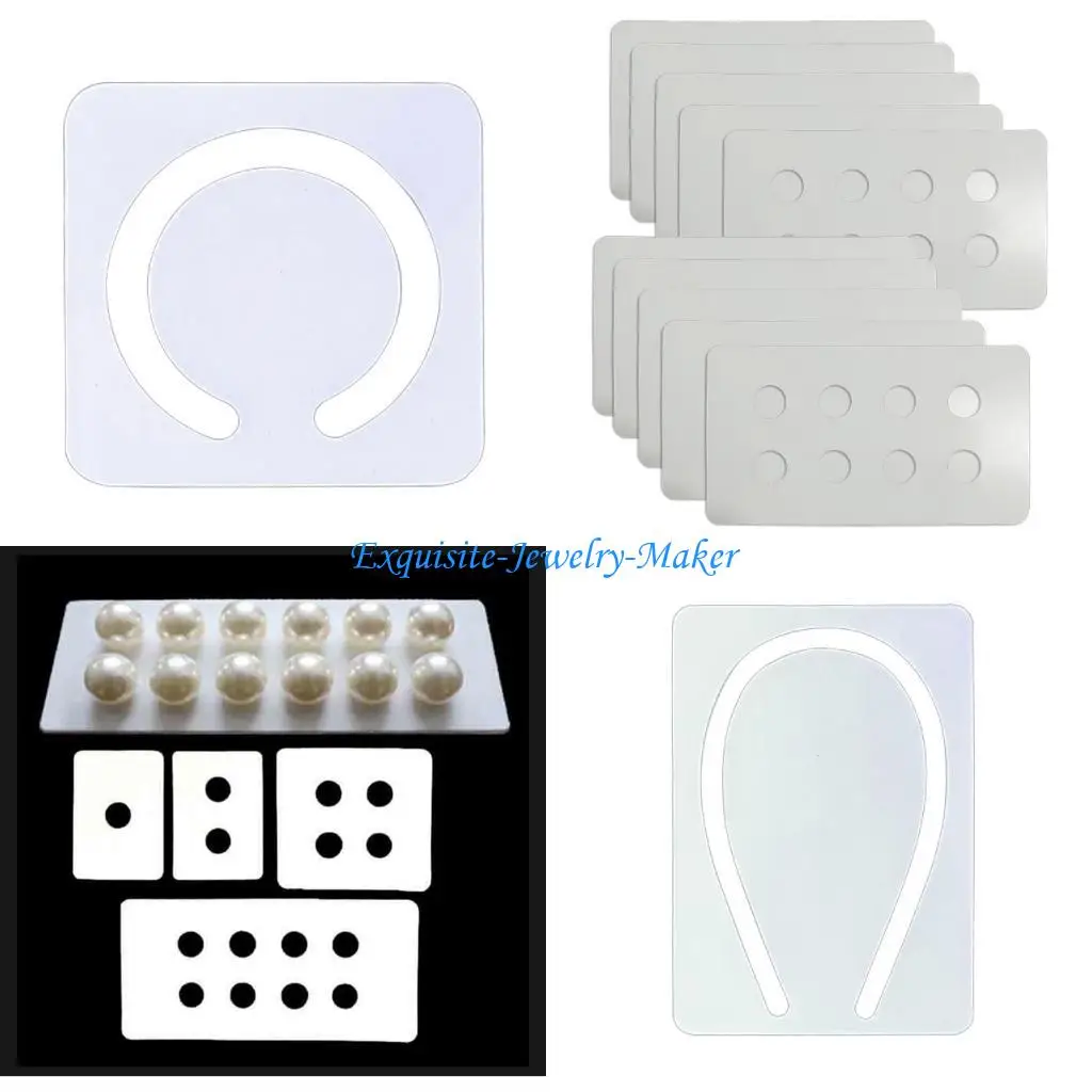 

24TF DIY Accessory Cards Blank Jewelry Display Card Pearls Support Board Jewelry Holder for Retail Stores