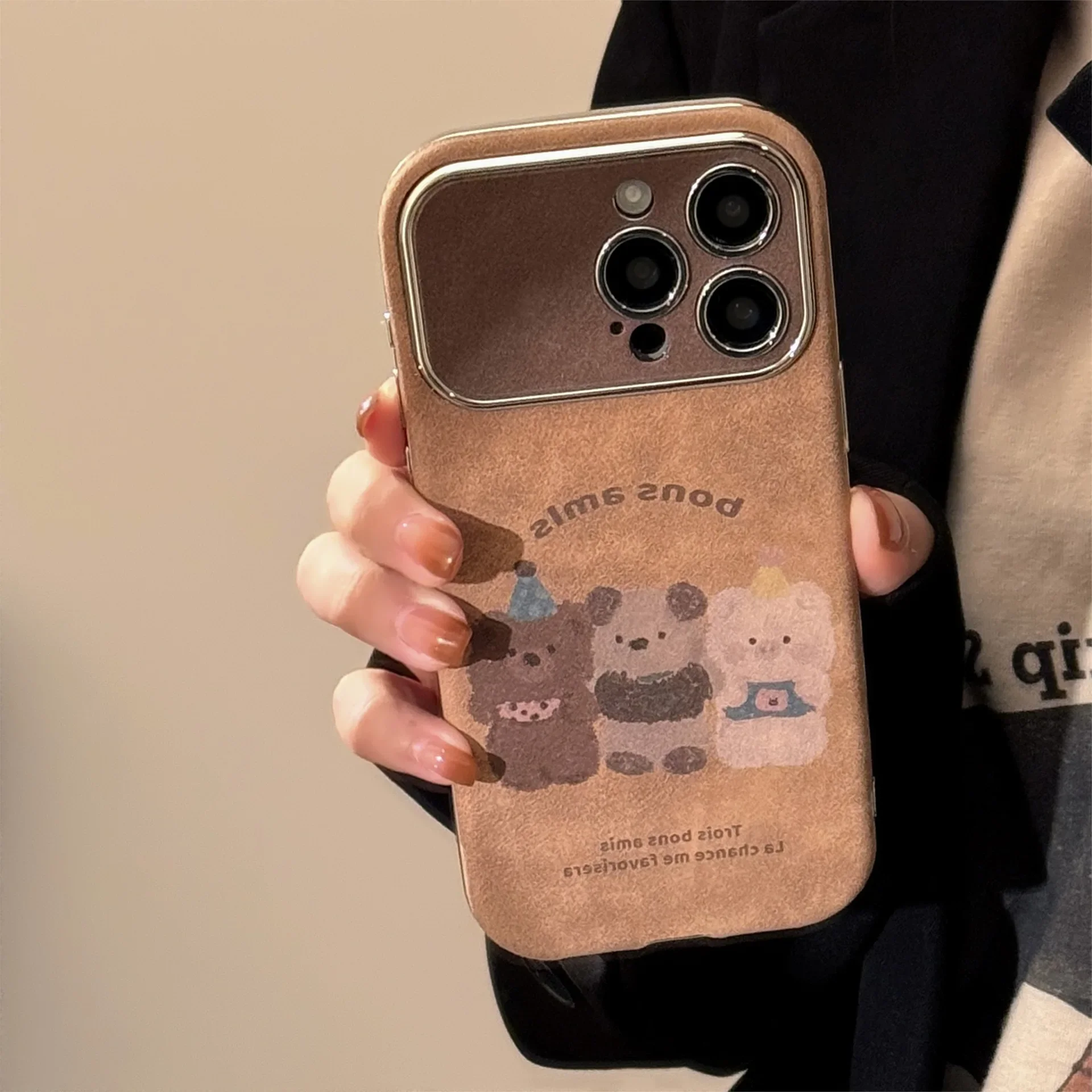 Autumn and Winter Cartoon Small Animal Suitable for IPhone 16 Phone Case Apple 15Promax Suede 14 Wool Ball Rope 13