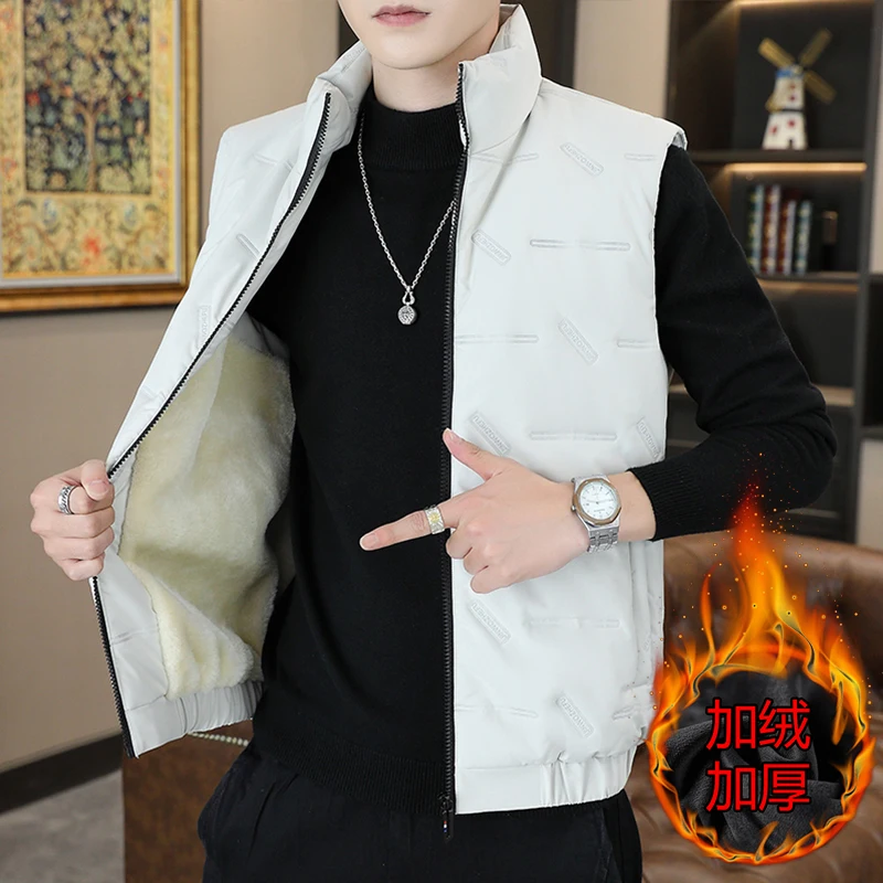 سترة قطنية كبيرة الحجم سميكة دافئة مقاومة للرياح ملابس رجالية بياقة واقفة جودة ملابس خارجية للخريف والشتاء Roupas Masculinas