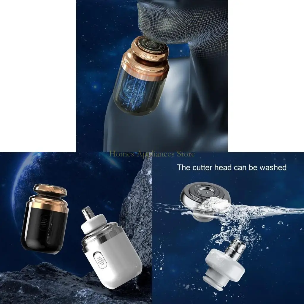 

D0AB 2 в 1 Электрическая бритва Мини -проездные бритвы Портативная машина для бритья для мужчин