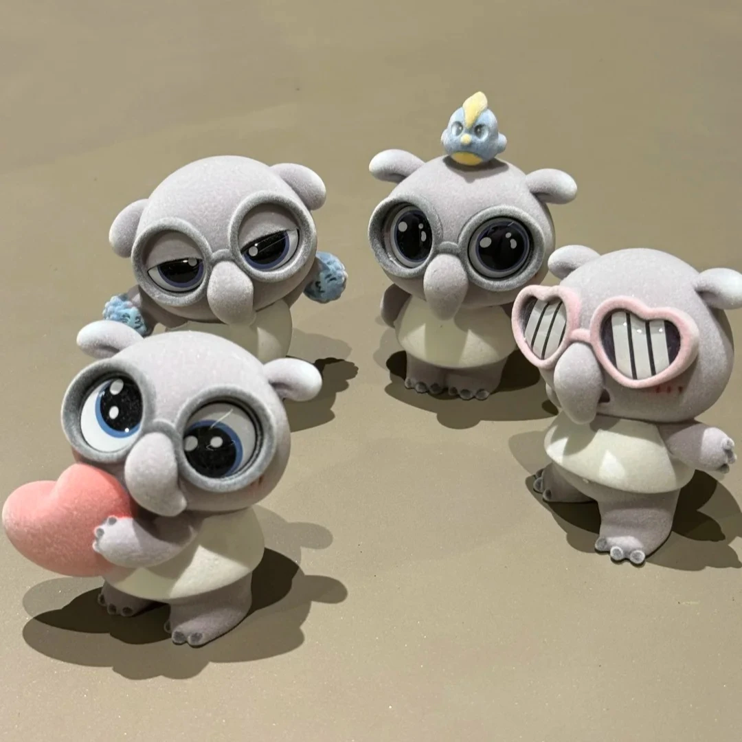 

Flocked Small Cowardly Bag Malayan Tapir Serie Blind Box Fashion Trendy Play Table Decoration Ornament Mystery Box Surprise Gift