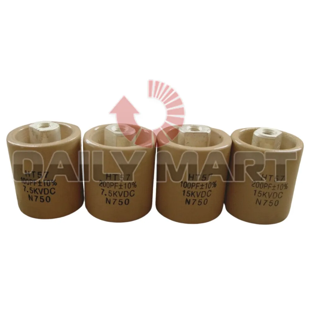 New HEC HT57 CCHT57 Ceramic Capacitor with Box 200PF 15KVDC-