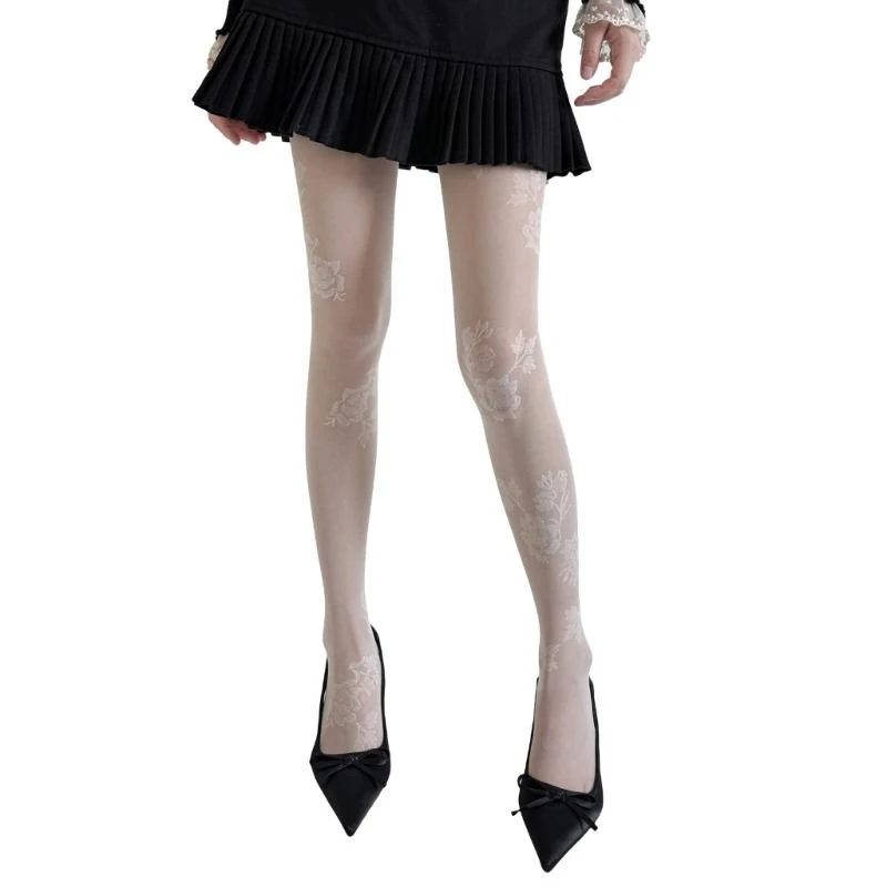 Kobiety Y5GC Rajstopy wysokie rajstopy wzorzyste rajstopy rajstopy rajstopy rajstopy faterskie