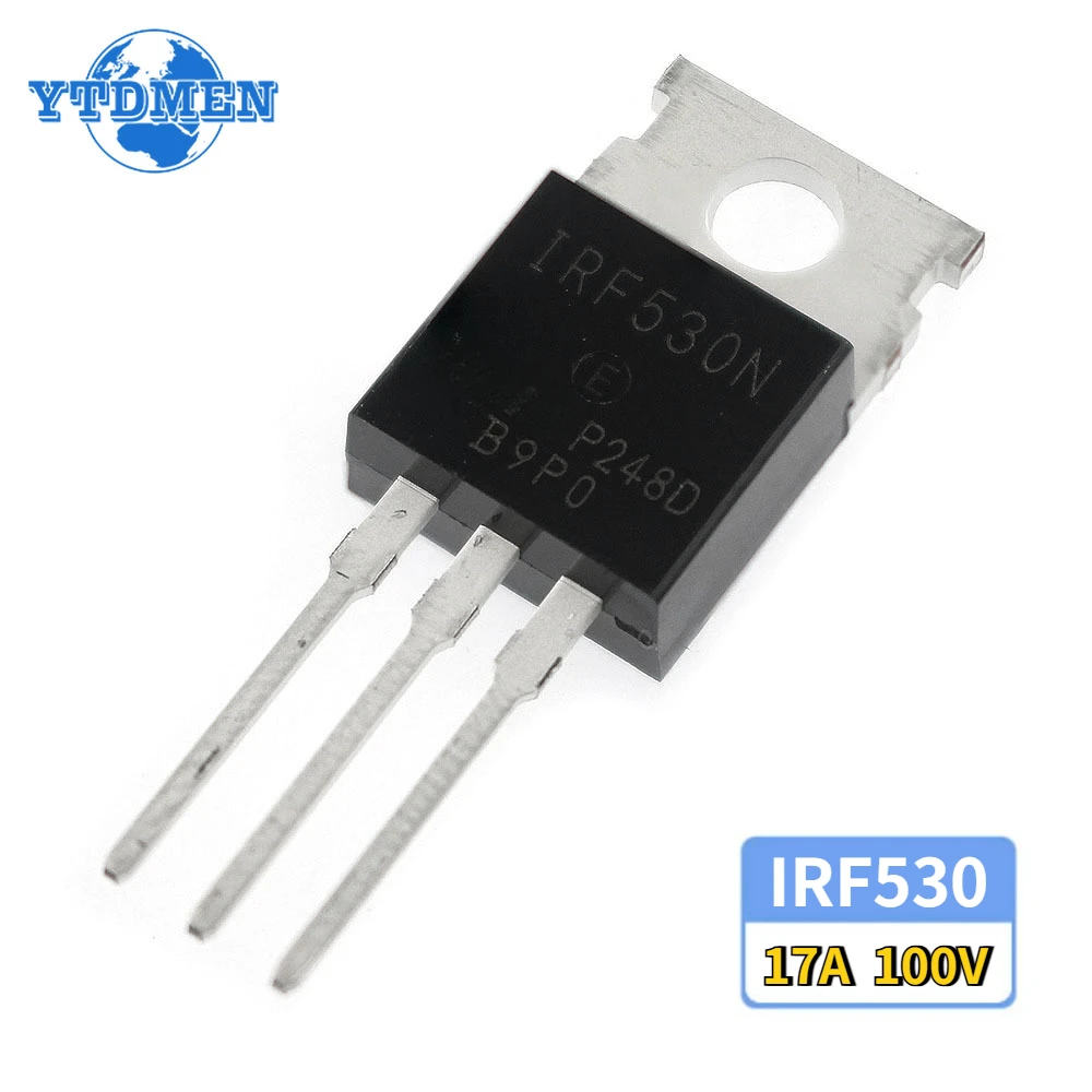 5PCS  IRF530N IRF530 IRF530NPBF MOSFET MOSFT 17A 100V TO-220 Transistors Kit