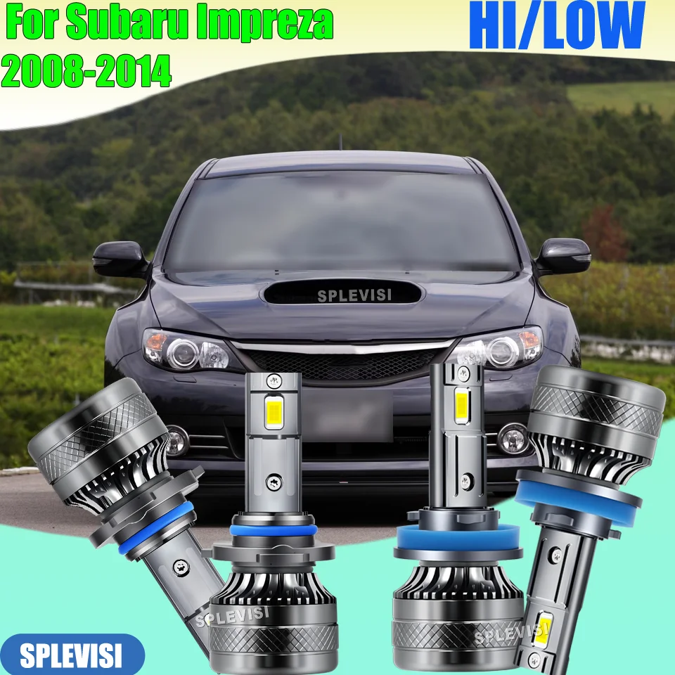 

High-Intensity High/Low Beam Headlight 12V Premium Quality 6000K CSP Chips For Subaru Impreza 2008-2014 2009 2010 2011 2012 2013