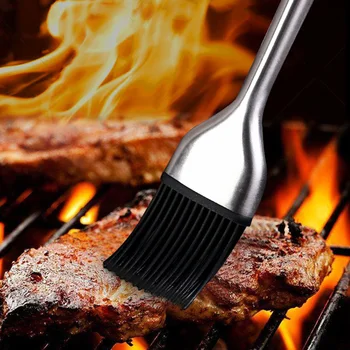 Kitchen Oil Brush Silicone Pastry Brush BBQ Grill Oil Sauce Butter Basting Brush Barbecue Cooking Brush Kitchen BBQ Accessories 1