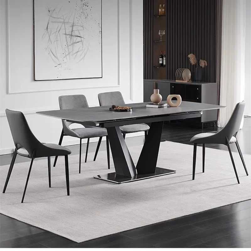 Dining Table Nordic Luxury Storage Marble Dining Table Household  Furnitures