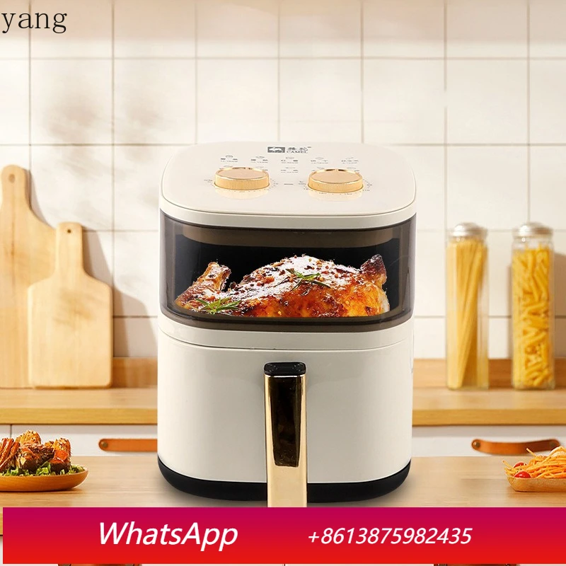 LTT Household Large Capacity Electric Oven Beige Bake French Fries Machine Visual Fryer