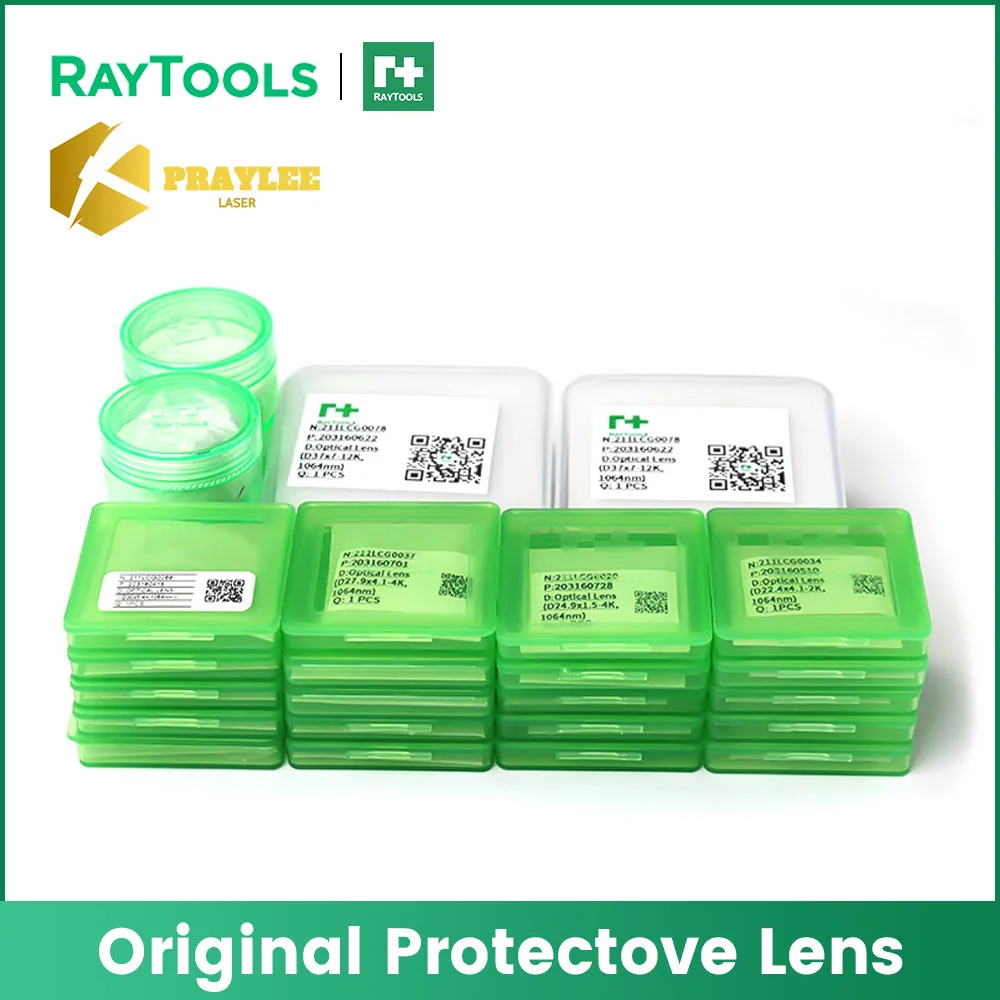 

Raytools Origianl Laser Protective Lens 27.9x4.1 30x5 37x7 Optical Glass for Raytools BT240S BM109 BM111 Metal Cutting Head
