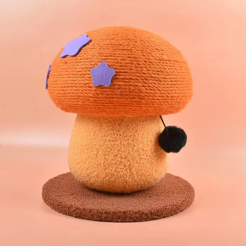 

Mushroom cat climbing frame sisal toy bite resistant scratch column safety scraper board scraper tree tower pet toy cute
