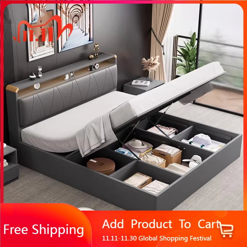 

Beauty Girls Bed Bedroom Bunk Double Modern Multifunctional Bed Design Castle Space Saving Camas De Casal Lounge Suite Furniture