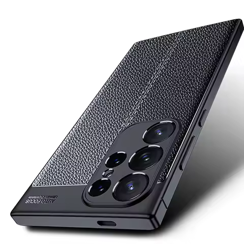 Luxury Business Leather Texture Soft Phone Case For Samsung Galaxy S24 S23 S22 Ultra A15 A14 A05S A54 A34 A24 Shockproof Cover