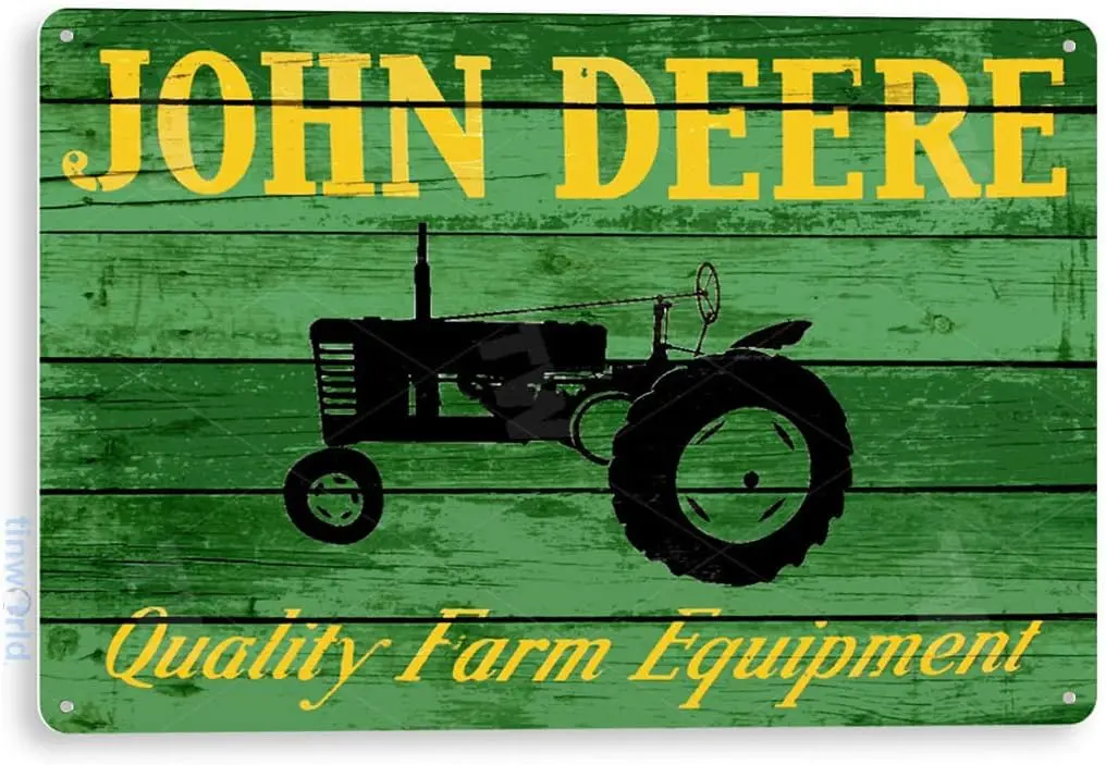 Tin Sign Tractor Rustic Farm Equipment Store Metal Sign Decor Shop Garage Cave B628