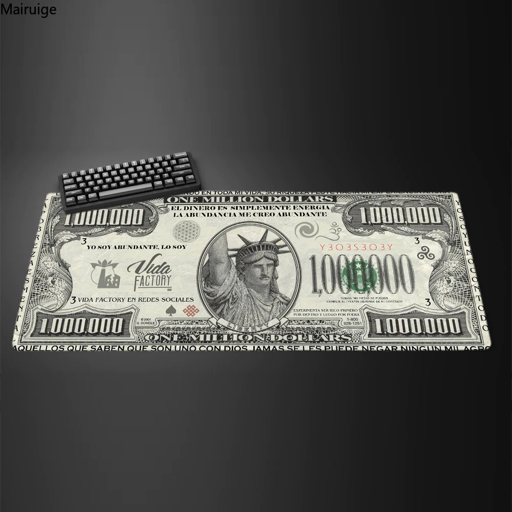 Large Hot Sell Dollar Mouse Pad Gamer Desk Accessories Office Gaming Pc Cushion Mat Mausepad Anime Computer Table Mats Setup Rug