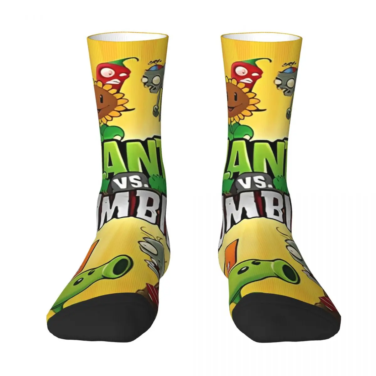 Game P-Plants-vs-Zombie Stockings Men Socks Soft Breathable Korean Socks Winter Running Non Slip Graphic Socks Gift Idea