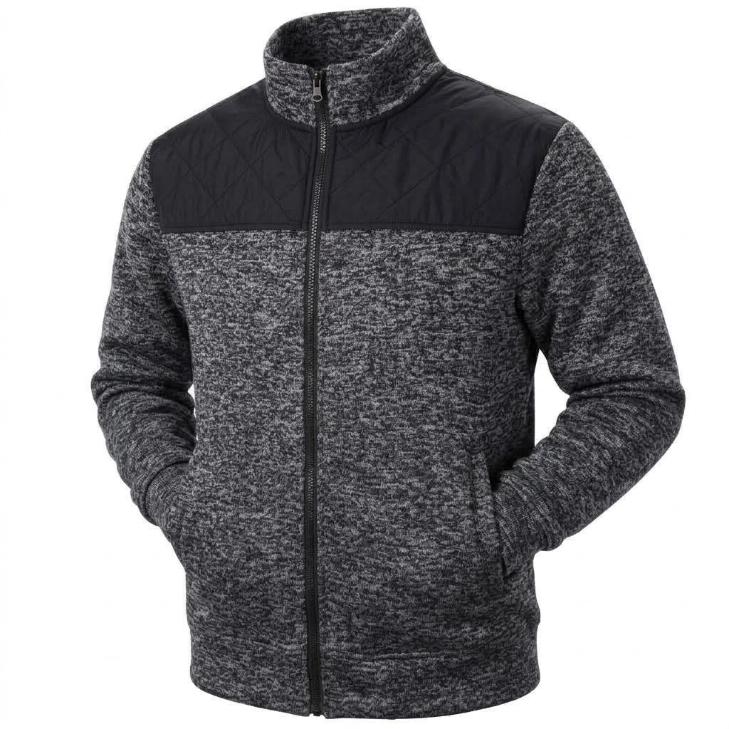 Herbst Herren Sweatshirt-Jacke mit Stehkragen, Slim Fit Cardigan-Mäntel, lässige Sportbekleidung mit Reißverschluss, Outdoor-Trainingsanzug, Herrenbekleidung – Detail 8