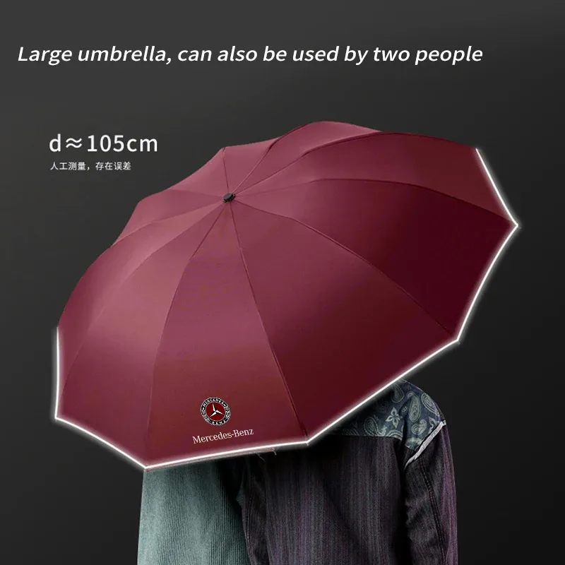 

Car Automatic Folding Windproof Sunshade Umbrella For Mercedes Benz A B C E S V Class GLB GLC GLE Sprinter Pilot SLK SLC ML Vito