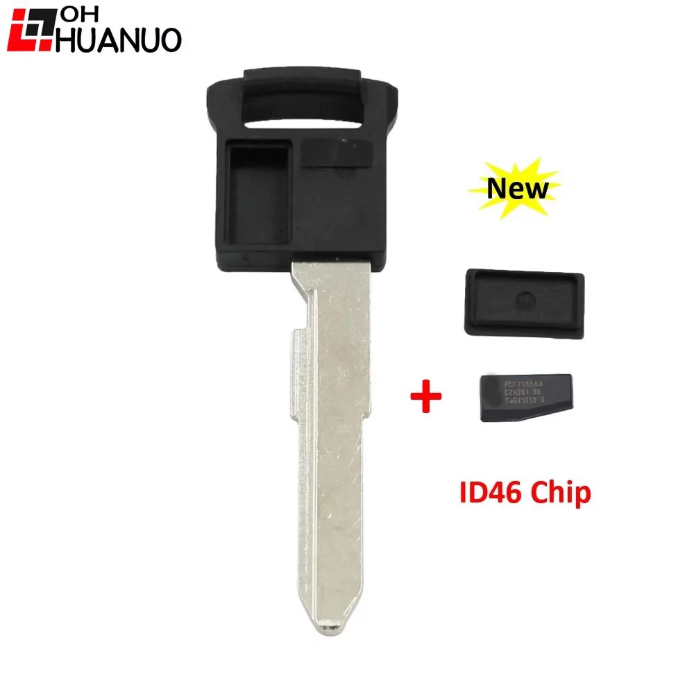 New Replacement Smart Insert Remote Emergency Key Uncut Blade for Suzuki SX4 Grand Vitara Swift XL-7 with / without ID46 Chip