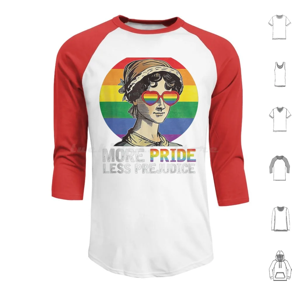 More Pride Less Prejudice Proud Ally Pride Month Hoodies Long Sleeve More Pride Less Prejudice Pride Pride Month Rainbow