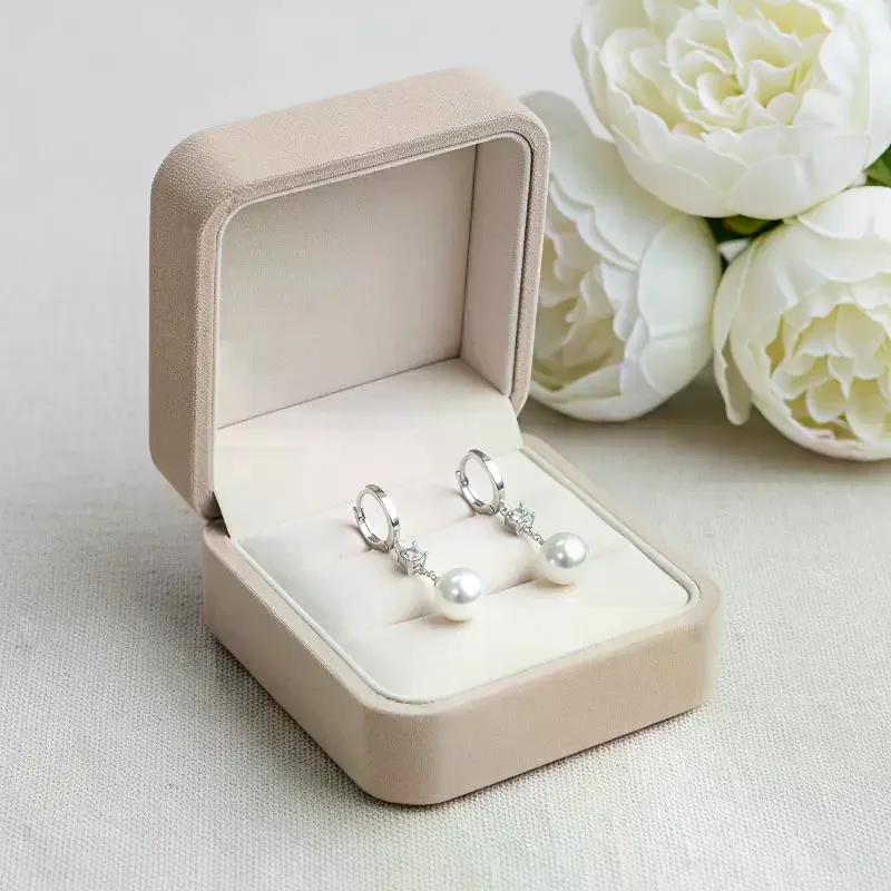 Silver Plated Alloy Pearl Dangle Earrings With Sparkling Cubic Zirconia Gift For Women For Wedding Date Party Daily Wear