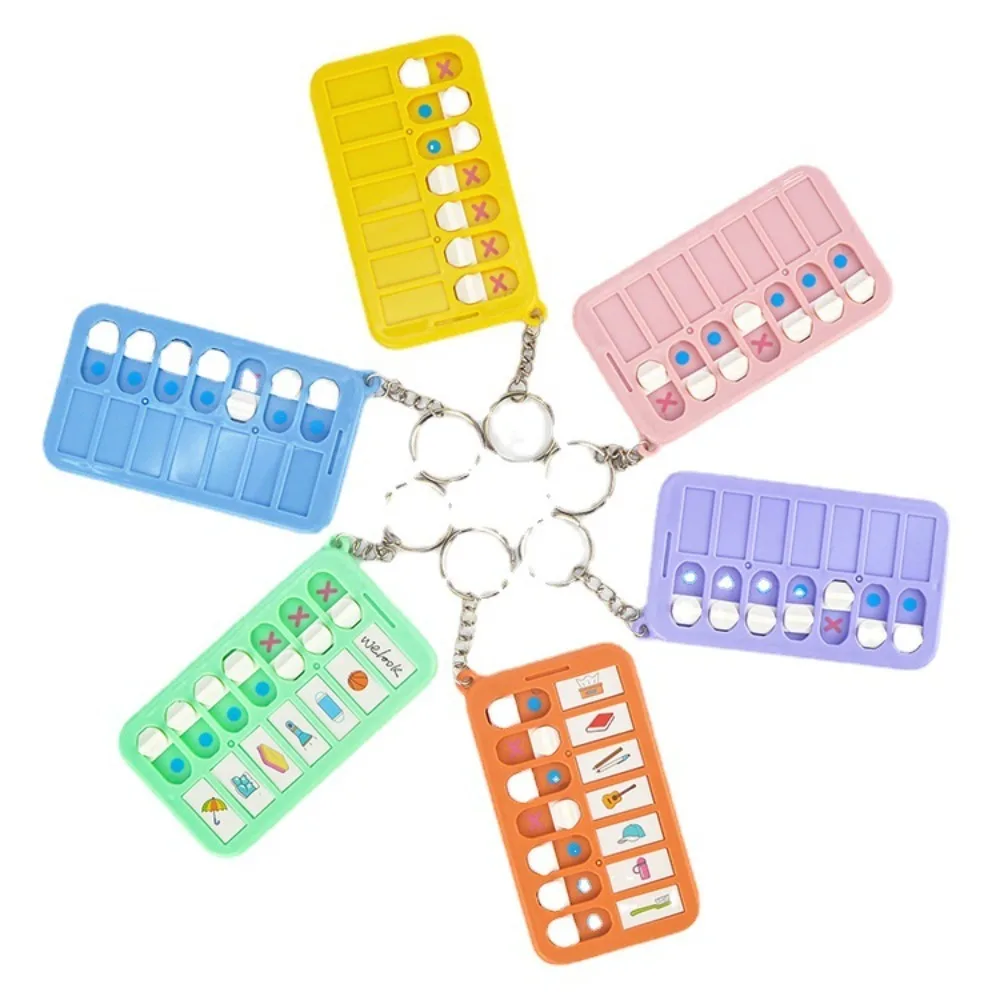 Pendant Daily Task Planning Board Accessories Decoration Self-discipline Punch Card Device Rectangle Plastic