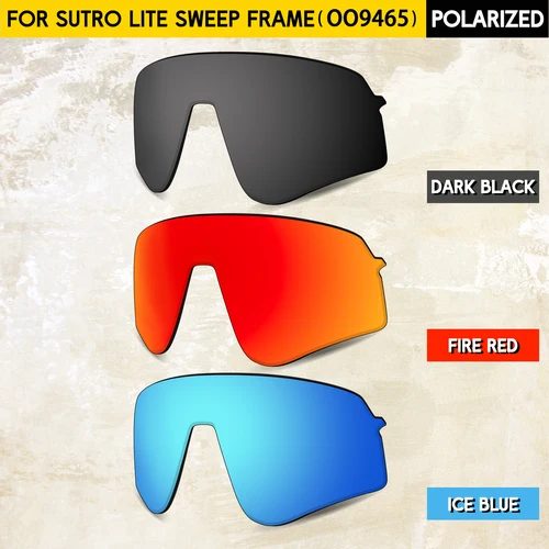 Imagen 2 del producto Lentes de repuesto polarizadas de 1,5 MM de espesor para gafas de sol Oakley Sutro Lite Sweep OO9465, varios colores