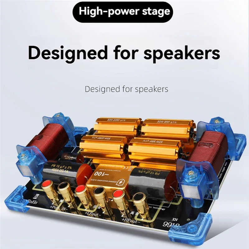 【HOT ITEMS】2 Way Speaker Crossover 1800W High Power Two Frequency Divider One High One Low For Single 15 Inch/18 Inch Speaker
