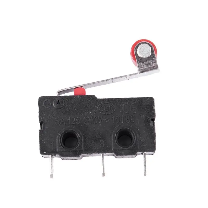 DT19 20Pcs Micro Roller Lever Limit Switch KW12-3 PCB Microswitch Open Close DPDT 5A 125V AC for Electronics