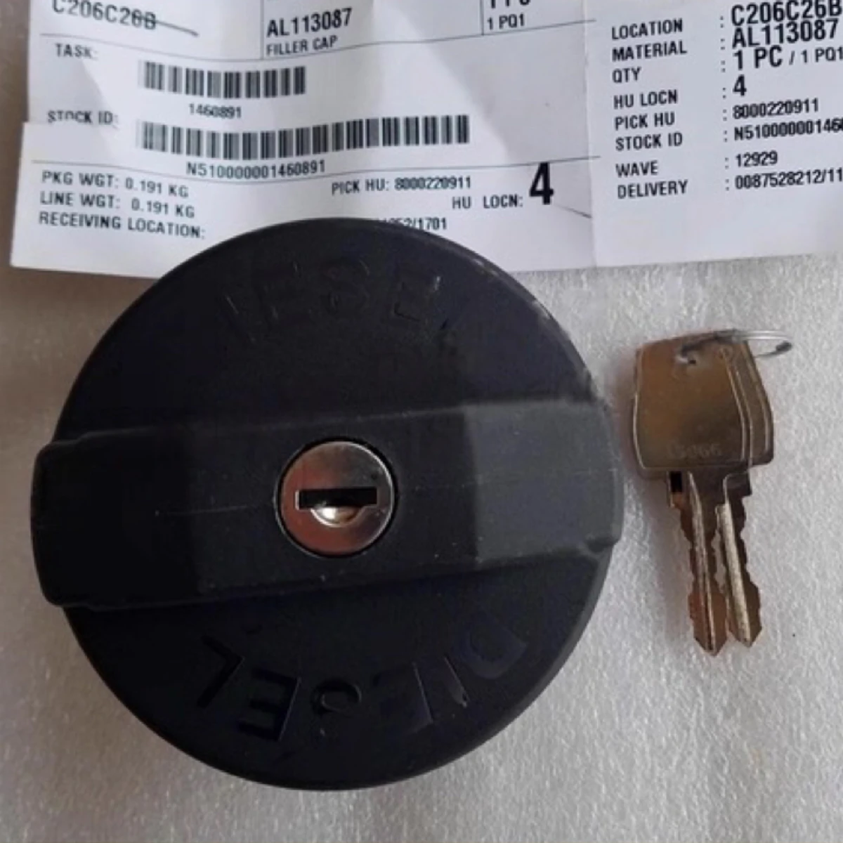 AL113087 Genuine Oil Cap With Lock Key For John Deere Tractor 904 1204 3B484 1654