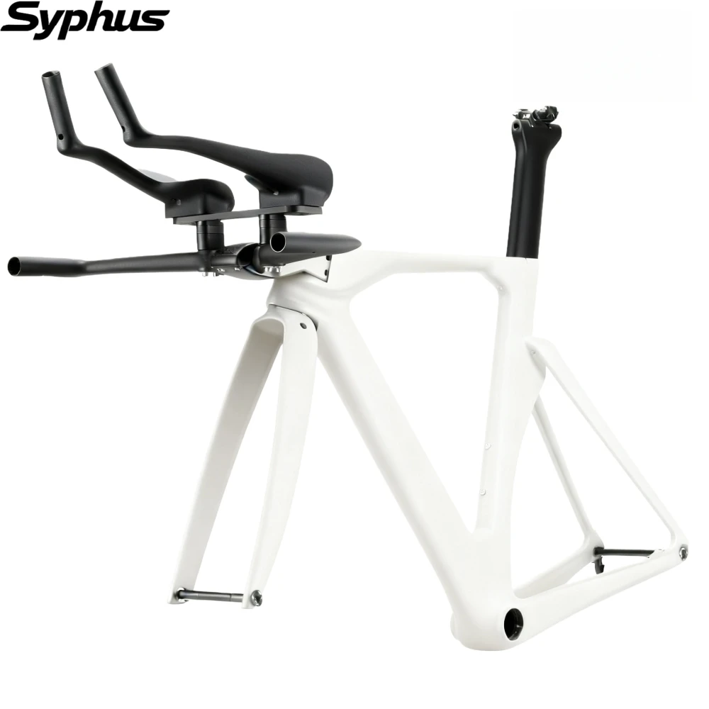 سيفوس الكربون TT الإطار مكبح قرصي الترياتلون إطار دراجة هوائية BB386 الكربون TT الدراجة الداخلية كابل الوقت محاكمة دراجة الإطار دراجة الطريق #3