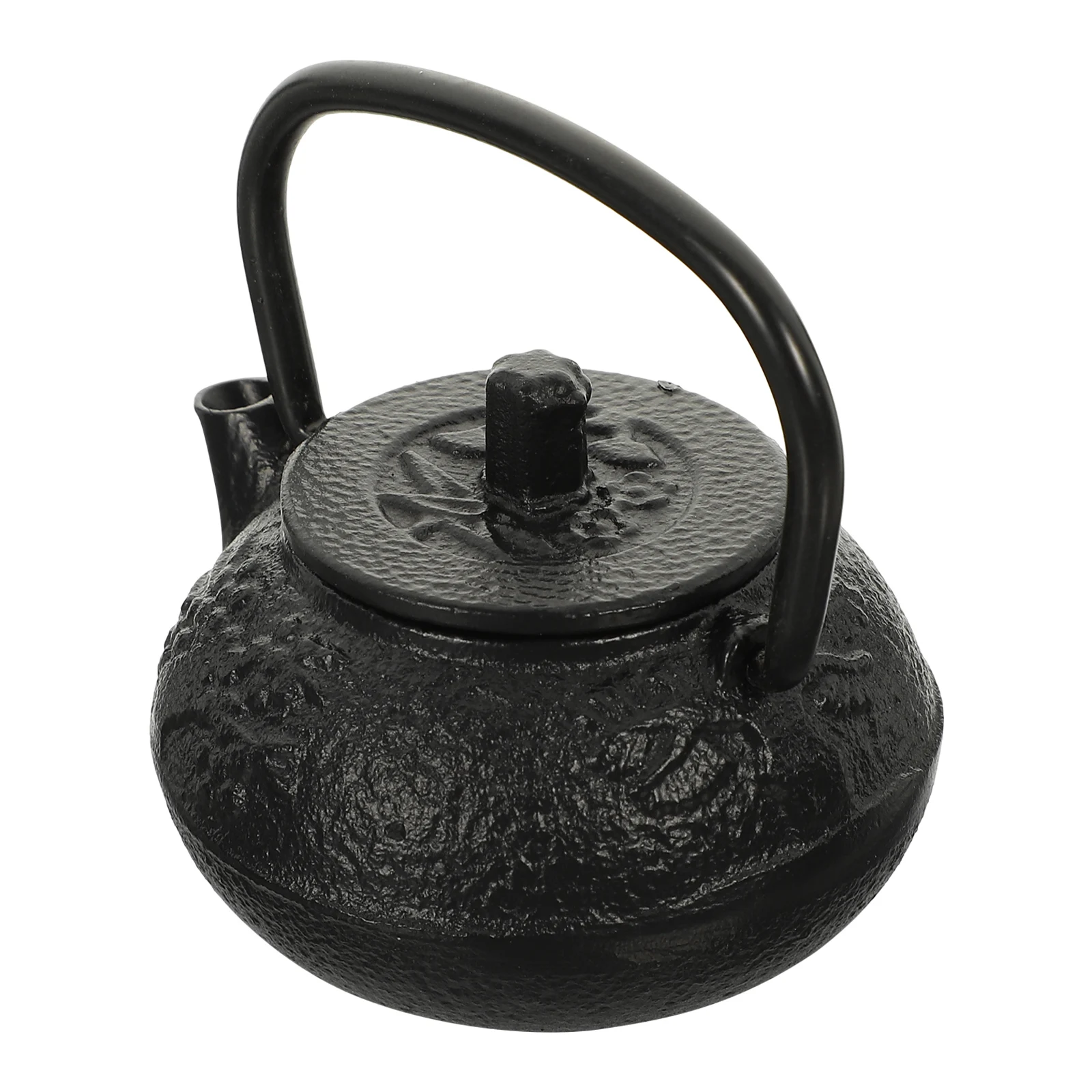 

Mini Tea Kettle Cast Iron Decorative Teapot For Home Office Desktop Decor Retro Small Iron Adornment Household Scene Layout Prop