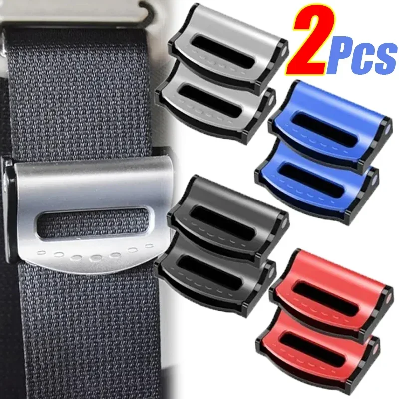 

2Pcs Car Safety Seat Belt Buckle Clip Anti-Slip Seatbelt Stopper Universal Car Seat Belt Fixing Clips Car Accessories Interior