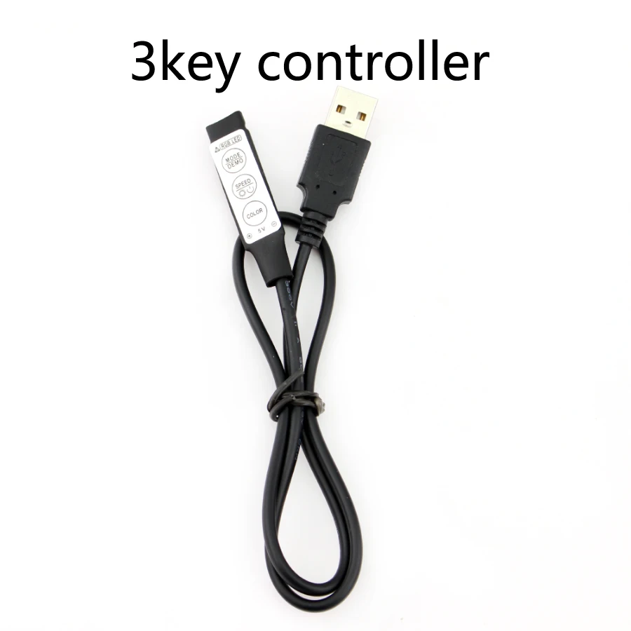 DC 5V USB Led Dimmer LED Strip RGB Controller 3Keys /24Key IR Remoter / 17Keys RF Wireless Remoter Control for LED Strip Light